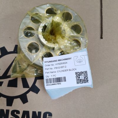 Hyunsang Excavator Spare Parts Cylinder Block PSV2-55T-2 For Kayaba Hydraulic Pump