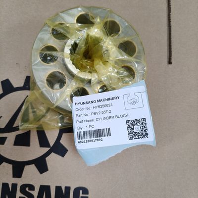 Hyunsang Excavator Spare Parts Cylinder Block PSV2-55T-2 For Kayaba Hydraulic Pump