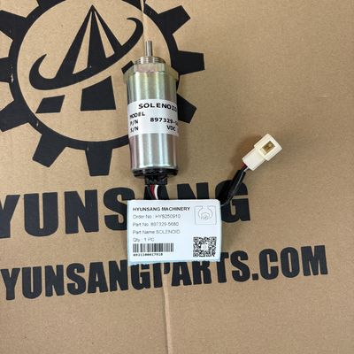 Excavator Parts Fuel Shutdown Solenoid 897329-5680 for Engine 3LB1 4LB1 3LD1 3LD2 4LE1 Excavator EX55