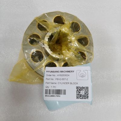 Hyunsang Excavator Spare Parts Cylinder Block PSV2-55T-2 For Kayaba Hydraulic Pump