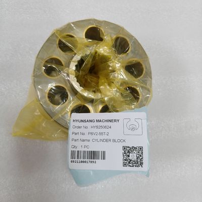 Hyunsang Excavator Spare Parts Cylinder Block PSV2-55T-2 For Kayaba Hydraulic Pump