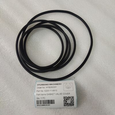Excavator Parts Gasket 6206-11-8810 O-RING,CYLINDER HEAD COVER For Engine 6D95 S6D95