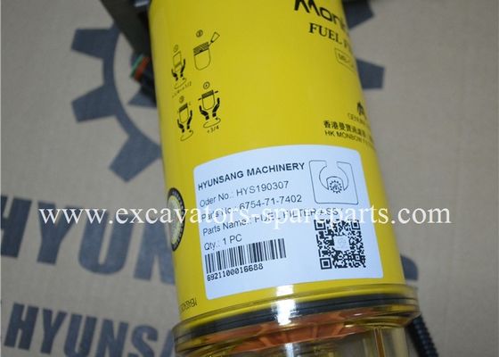 6754-71-7402 6754-11-5110 6754-31-8110 Excavator Fuel Filter Assy For  PC210-10 WA380-7